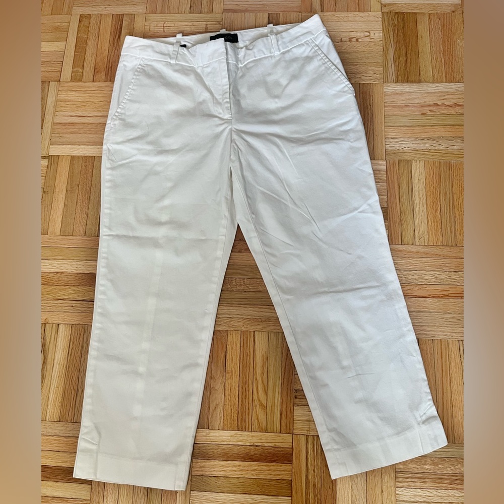 Talbots White Straight-Leg Women's Pants